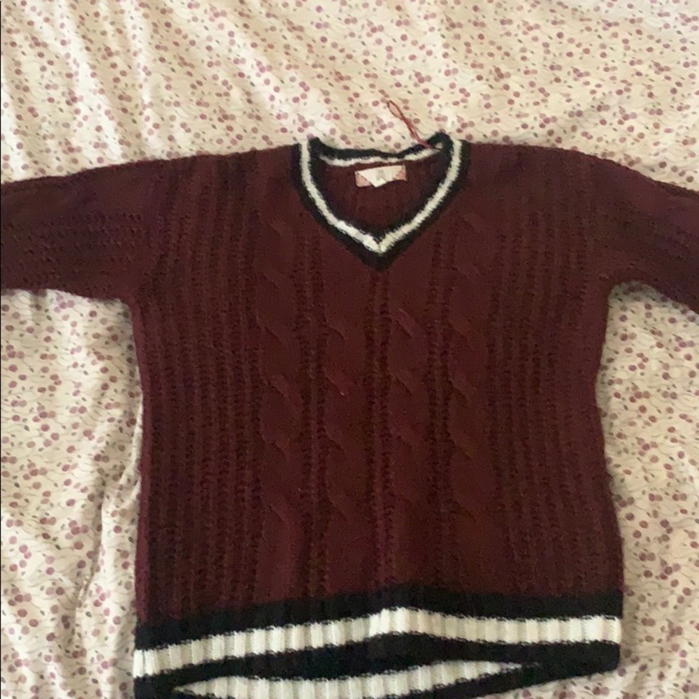 magenta sweater